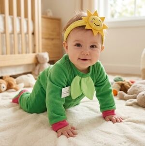 Baby Sunflower 2 Piece Costume - Size 6-12 Months NWT